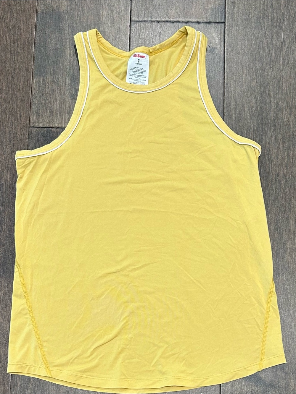 Wilson Fieldhouse Tank- Yellow w/ White Trim Sz M